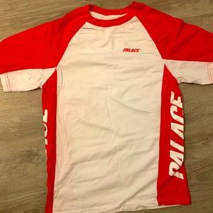 Red and white palace t shirt (Medium)